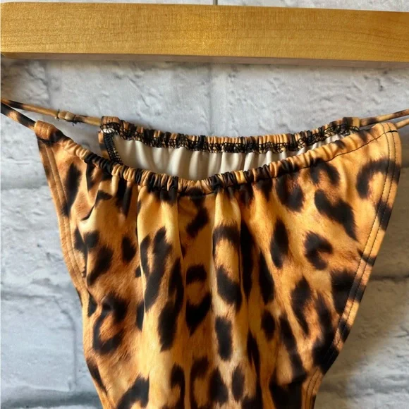 We Are HAH Never Worn Animal Print High Raise Ultra Cheeky Bikini Bottom Large - Picture 6 of 8